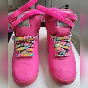 Hot Pink Limited Edition Reebok Freestyle Hi